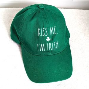 Rae Dunn women's Kiss Me  I'm Irish baseball hat with adjustable strap